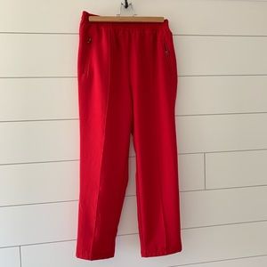 Red high rise/ wide legged Forever 21 pants